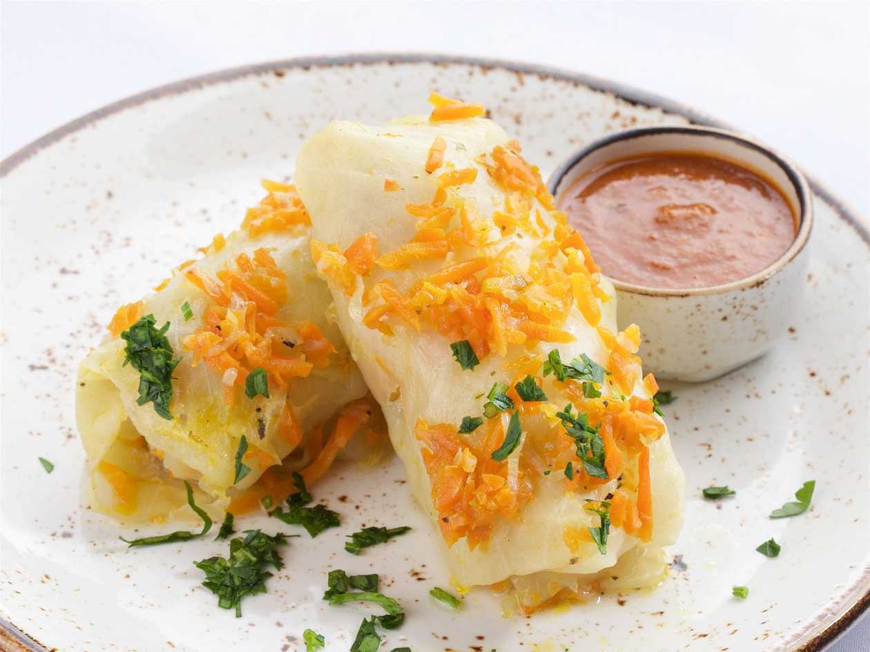 Cabbage rolls with meat