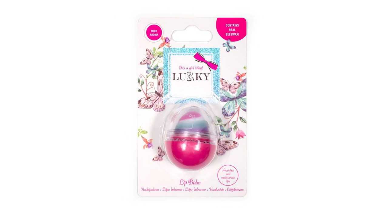 Lip balm in egg shape Lukky