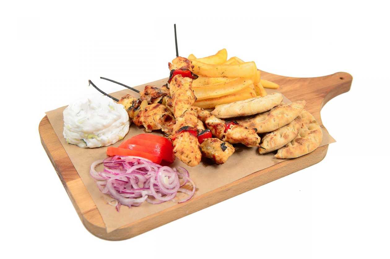 Souvlaki pui -