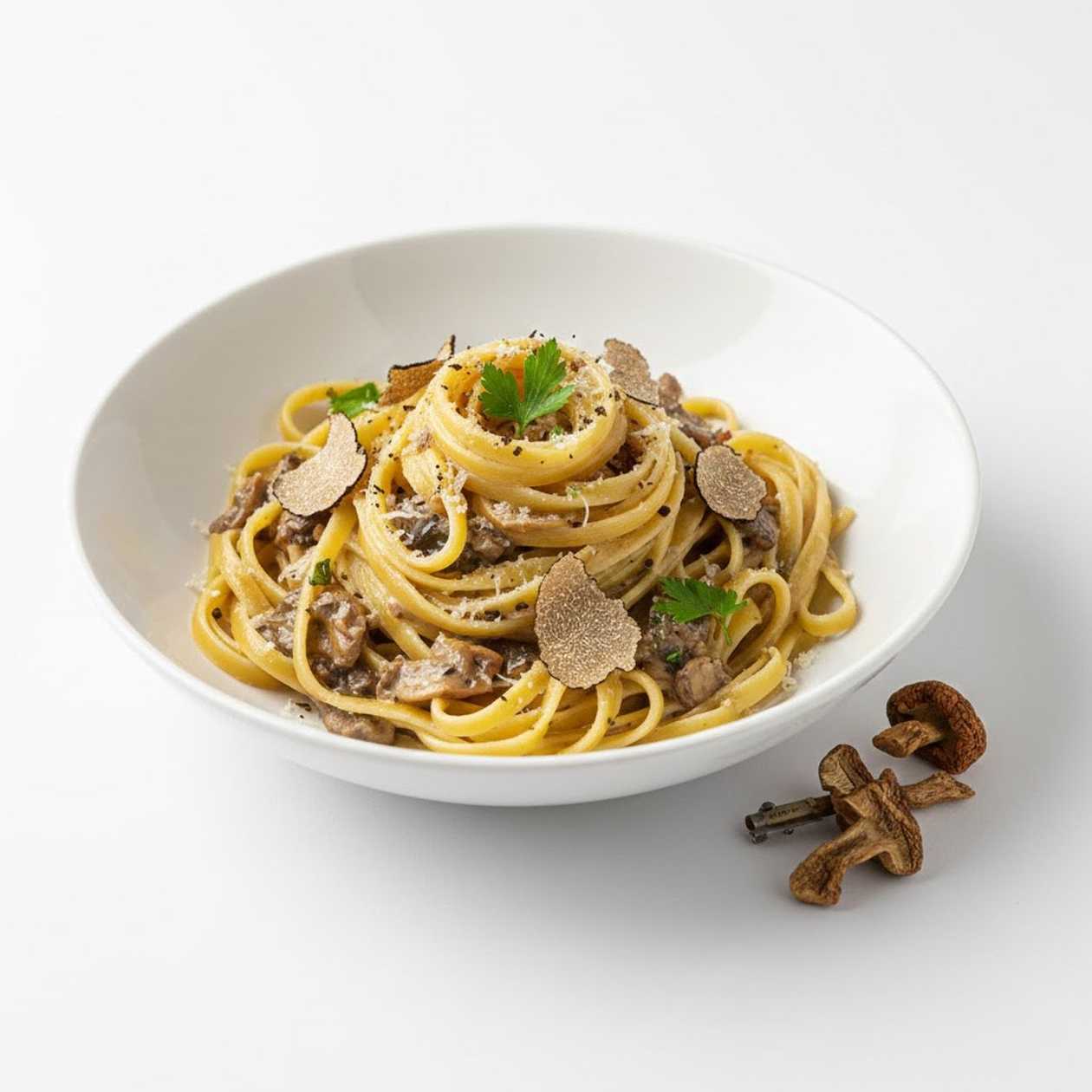 Tagliatelle funghi porcini cu trufe