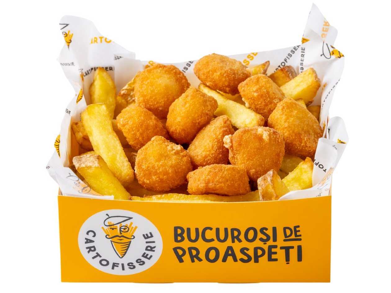 PROMO X: Cartofi cu Bulete cu brânză