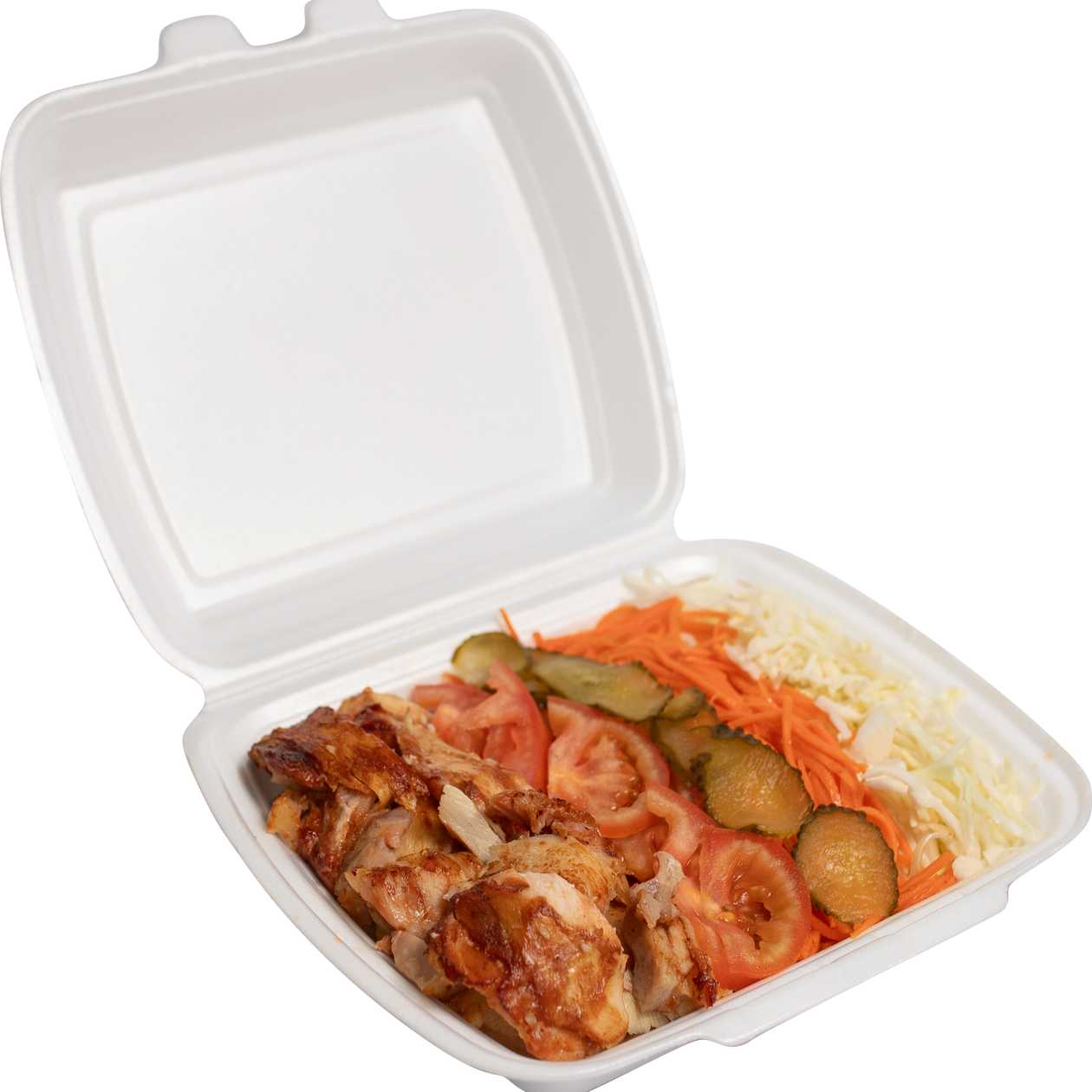 Кебаб в тарілці з телятиною