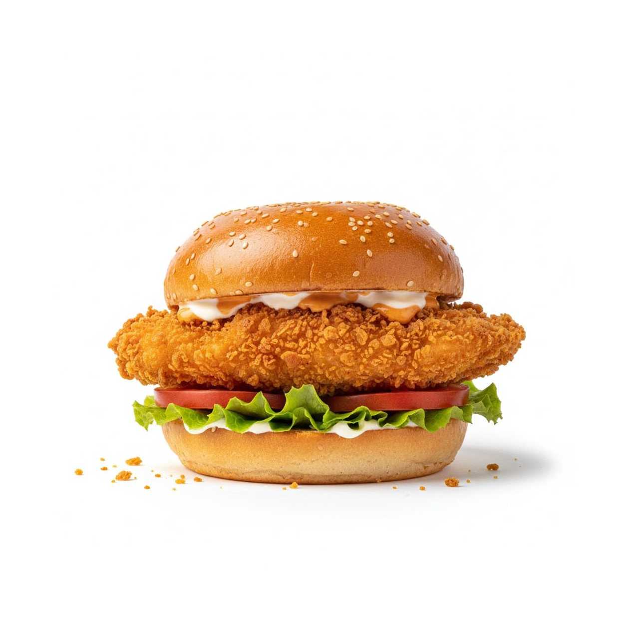 Burger crispy chicken