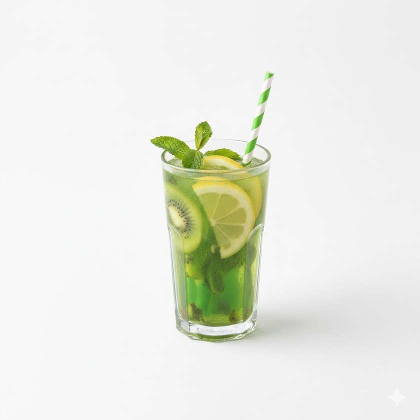 Variety of Fruit And Green Tea