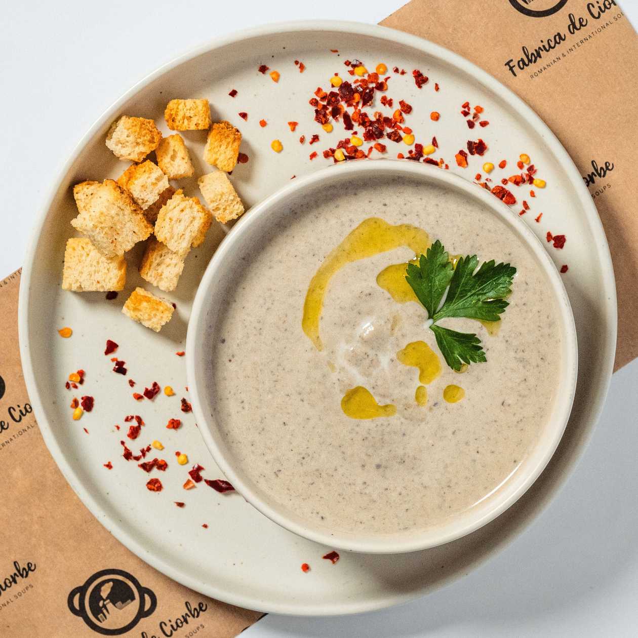 Supă crema de ciuperci