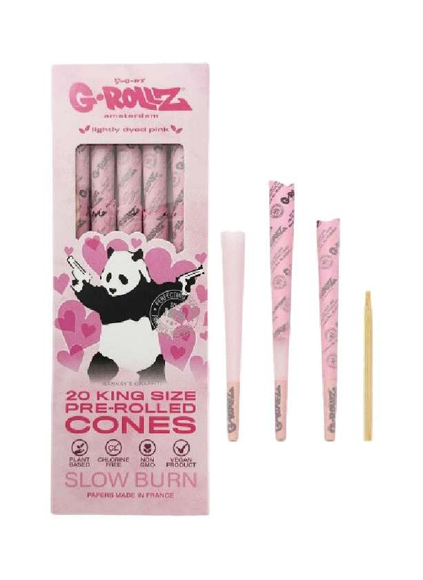 Cone pré-enrolado x20 - Rosa