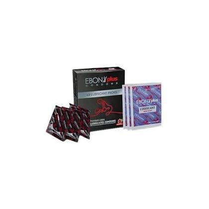 EBONY CONDOMS PLUS LUBRICANT