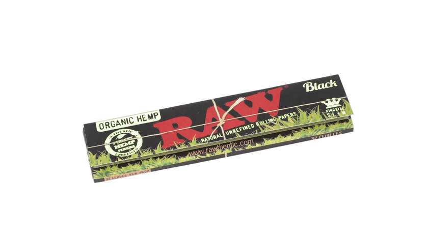 Bletki RAW Black Organic Hemp bez filtów