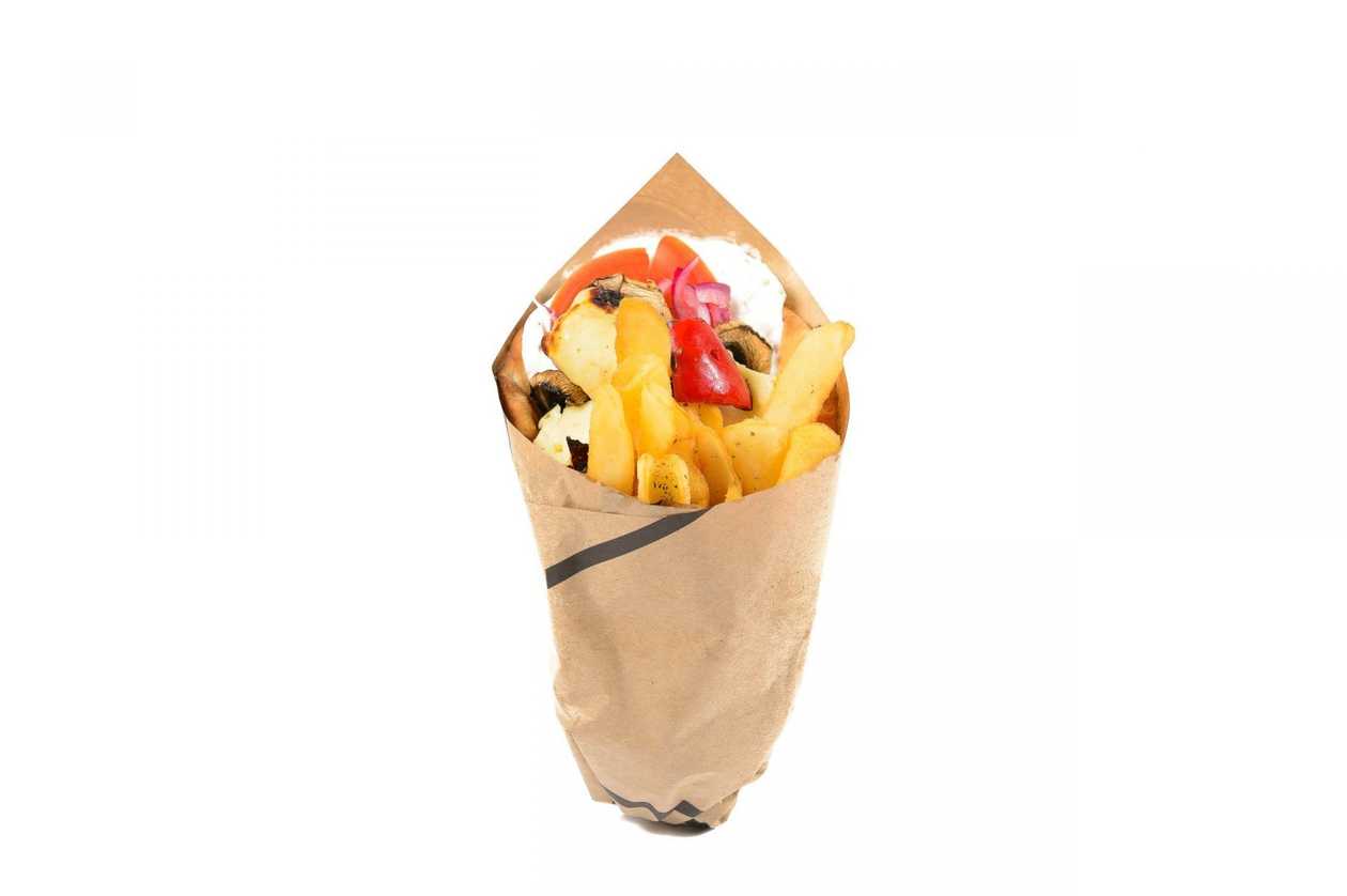 Souvlaki vegetarian dublu