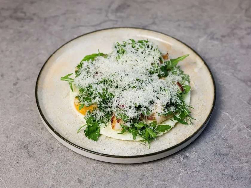 Яєчня оката з креветками