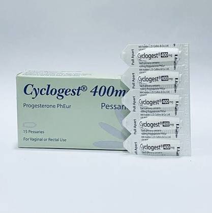CYCLOGEST 400MG PESSARY 15'', PER TAB
