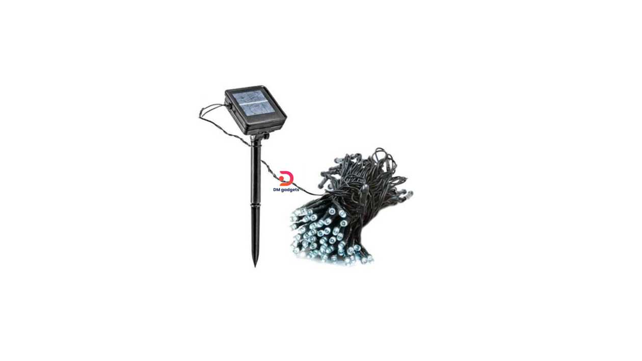 #647N#DM®Christmas Solar Lights Photovoltaic Panel 20m 200L Cool Color Christmas solar LED light