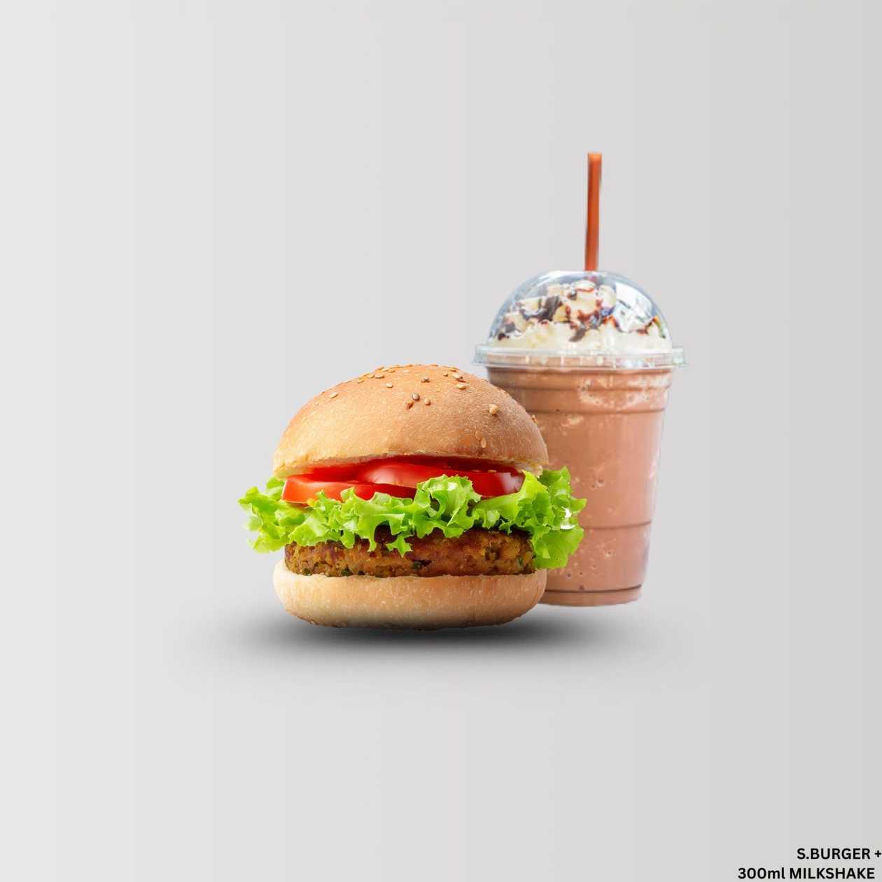 S.Burger(1) with 300ml Milkshake