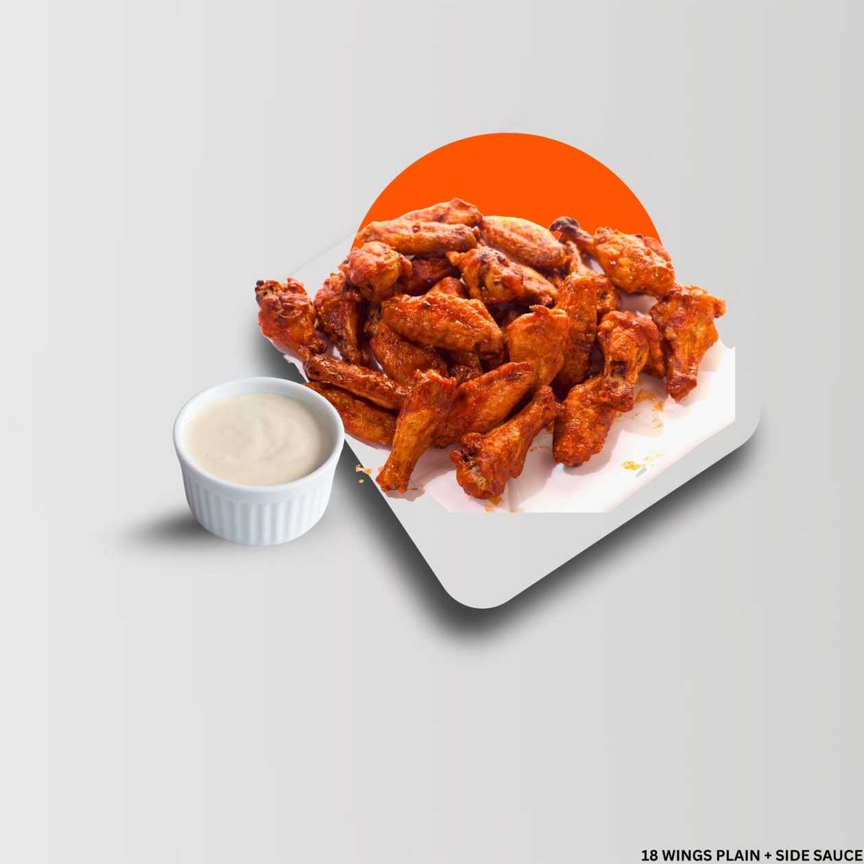 18 wings side sauce