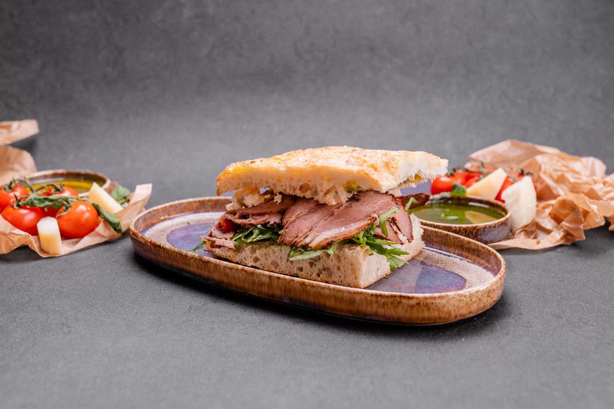 Panini With Euphoria Smoked Beef Brisket