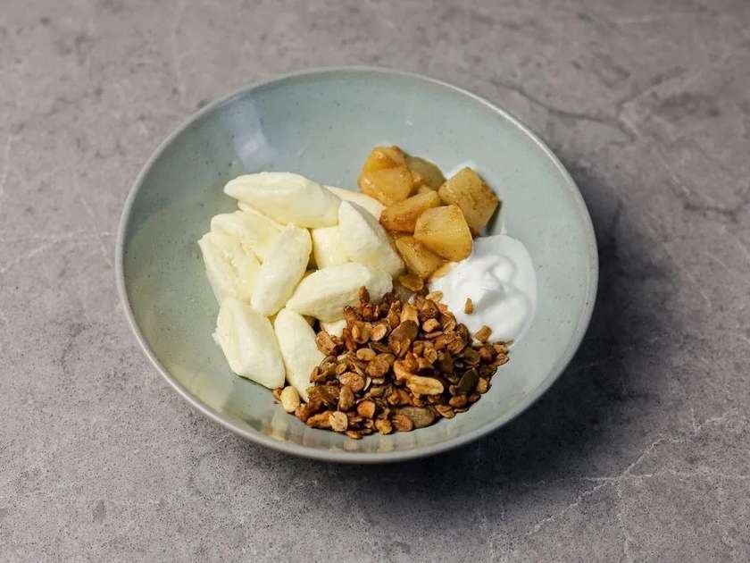 Ліниві вареники з грушею