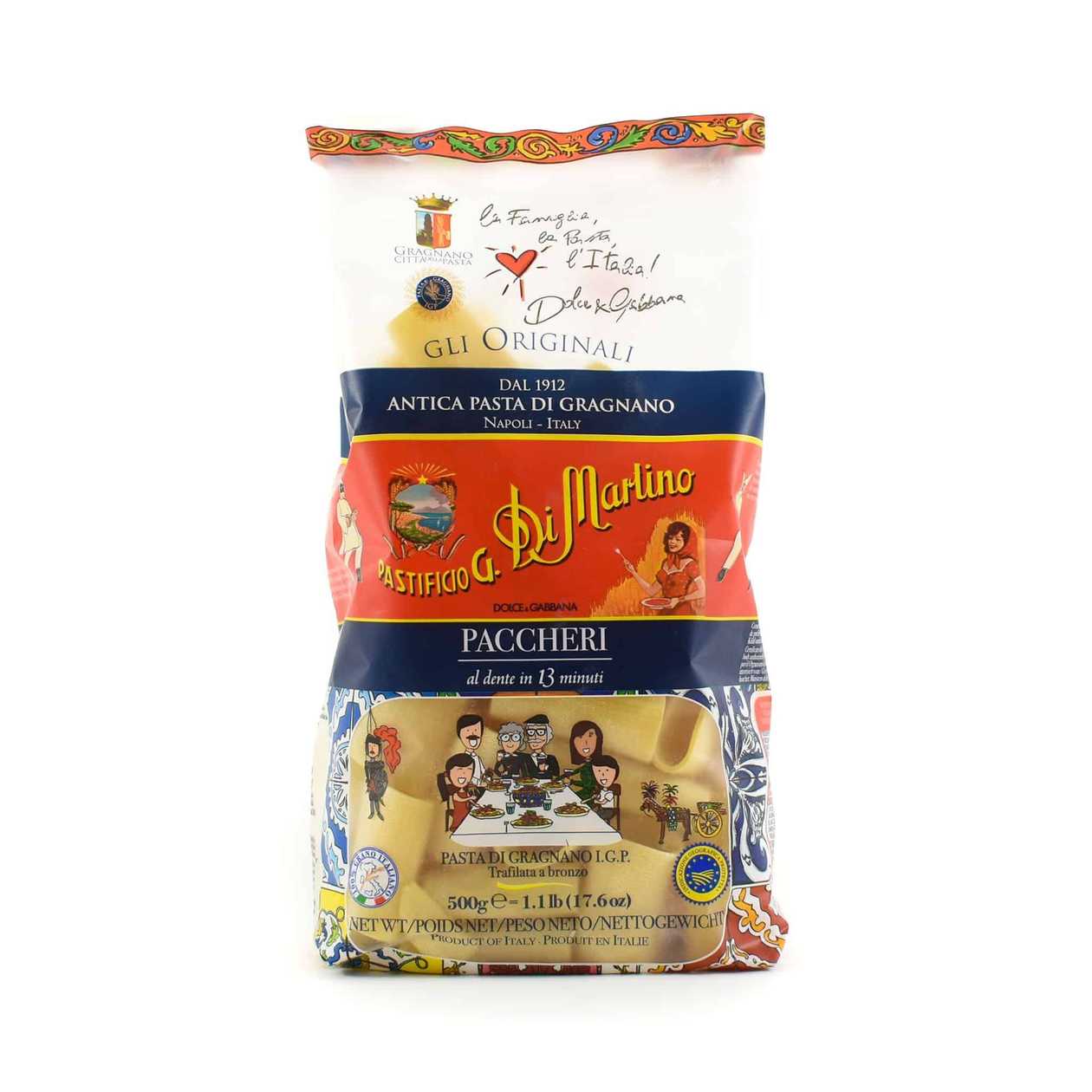Dolce & Gabbana Gragnano IGP Paccheri, 500g