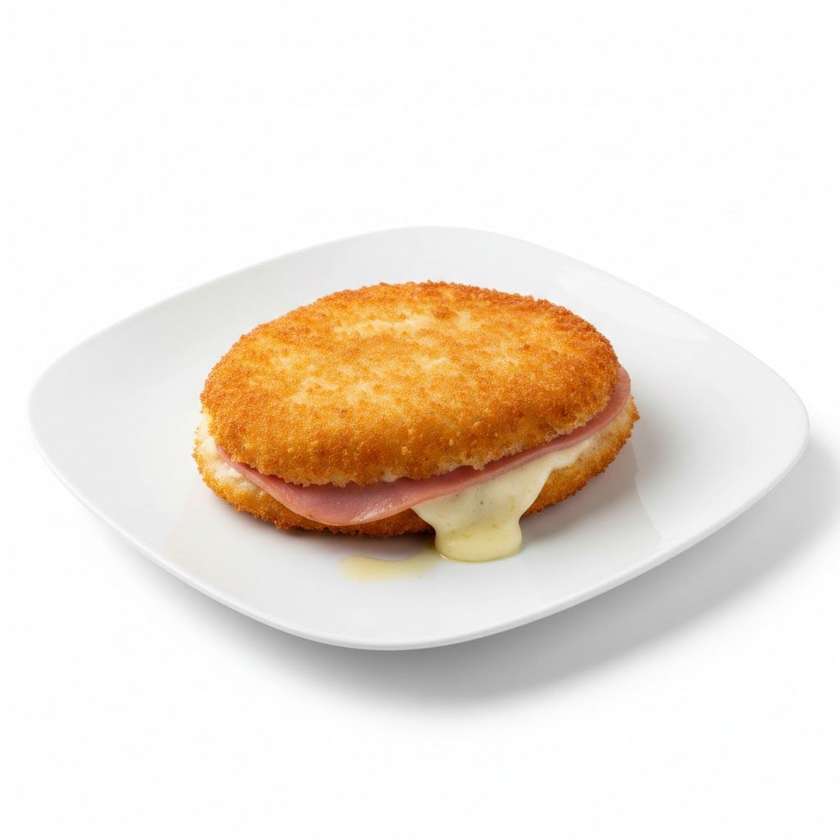 Plnený vyprážaný syr so šunkou