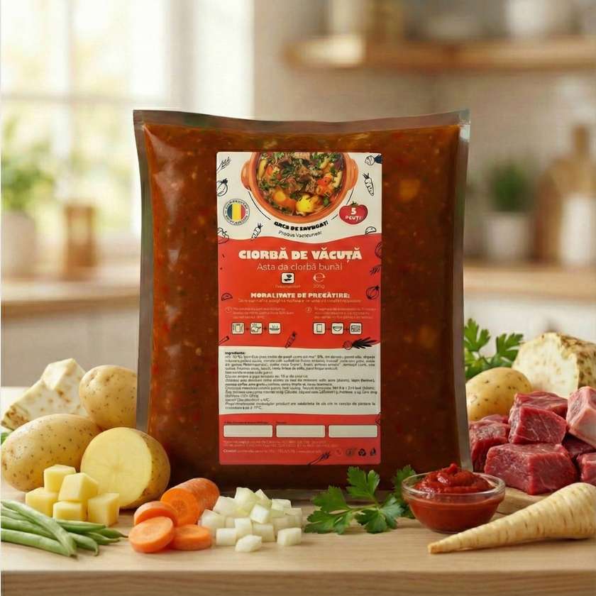 Ciorbă de Văcuță cu Legume | 2kg - 5 Porții la preț de 4