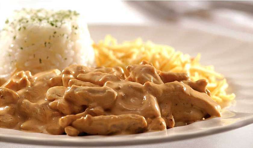 Veal Stroganoff Menu