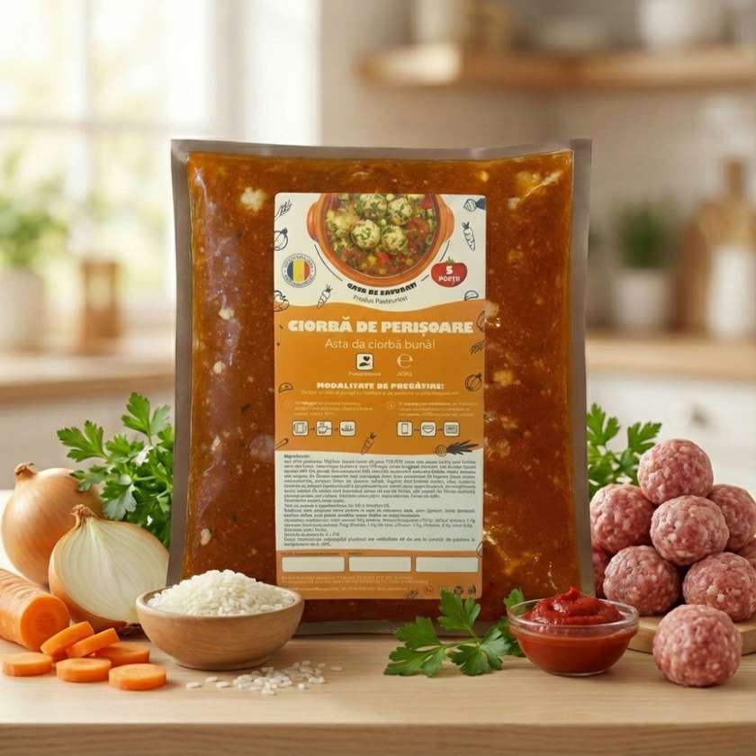 Ciorbă de Perișoare Tradițională | 2kg - 5 Porții la preț de 4