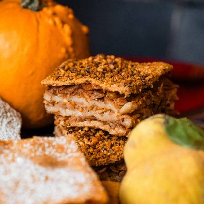 Placinta cu gutui si pere (de post)