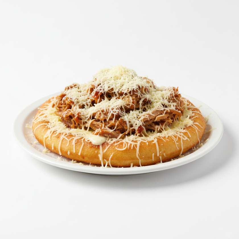 Langos With Pulled Pork