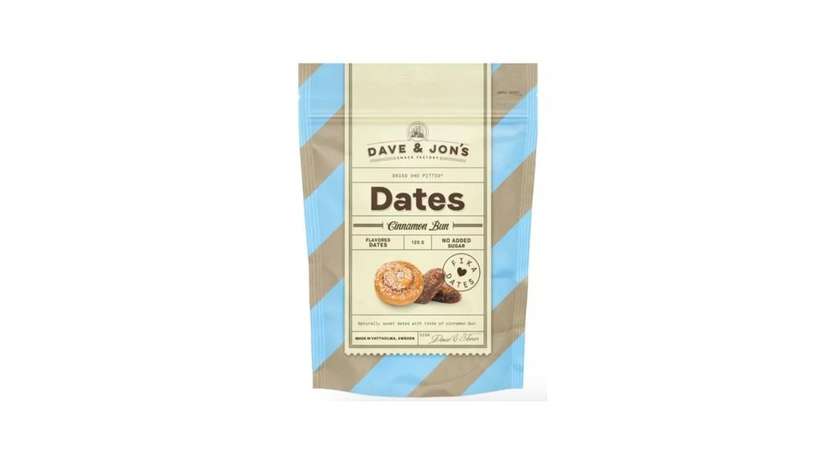 Dried dates DAVE & JON'S (CINNAMON BUN), 125g