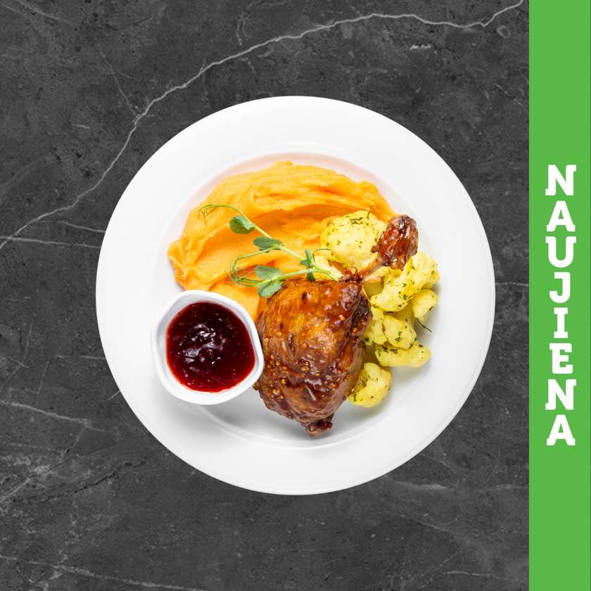 Antienos Confit su bruknių padažu