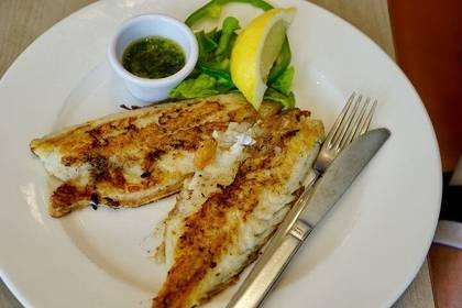 Panfried Seabass