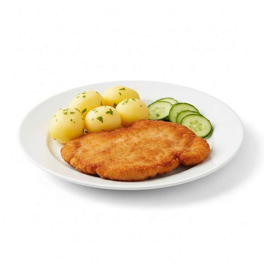 Pork chop, boiled potatoes, cucumber 200g
