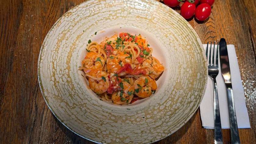 Spaghetti cu Gamberi