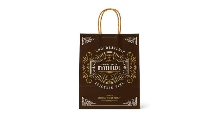 Маленький бумажный пакет L.D.M (коричневый)