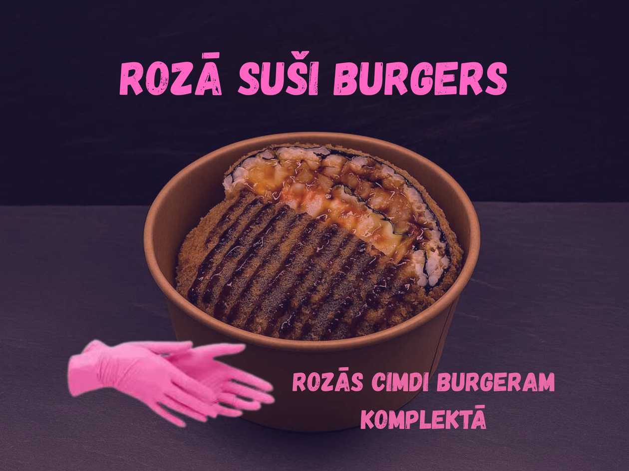 Rozā suši burgers