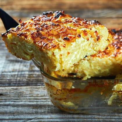 Budinca de macaroane cu branza