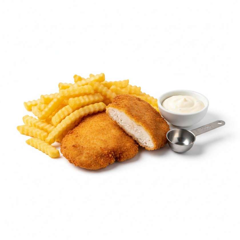 Chicken fillet fries, tartare 200g