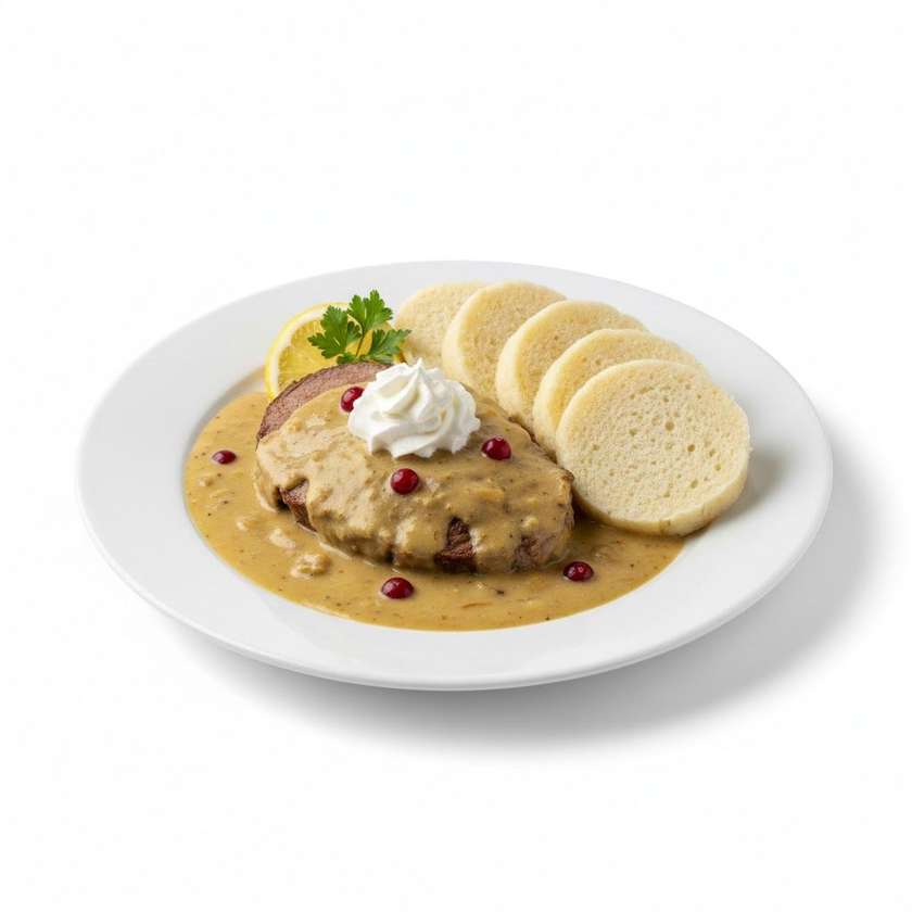 Beef in creme ,dumplings