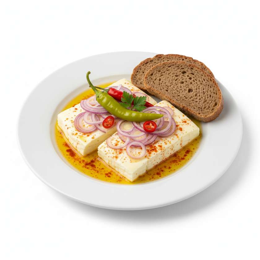 Pickled Hermelín Cheese