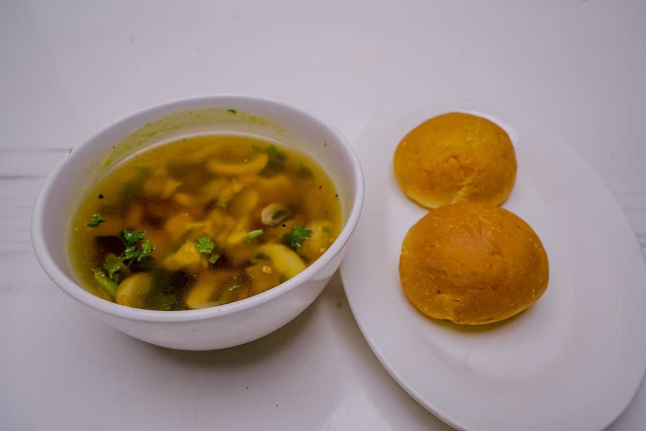 Clear Chicken & Mushroom Soup