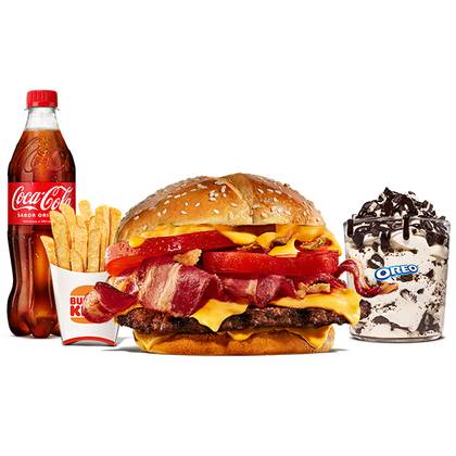 Menu Completo Duo Bacon (1 Carne)