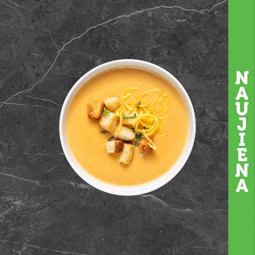 Kreminė rūkyto čederio sriuba