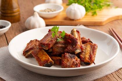 Baked pork ribs