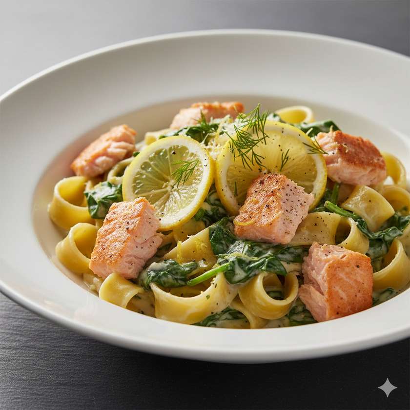 Pappardelle salmone