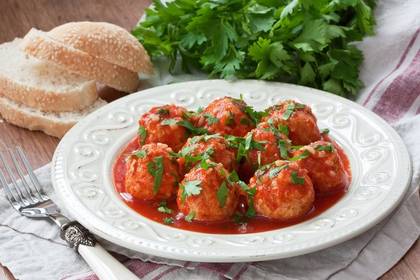 Marinated meatballs