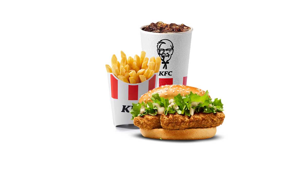 Veggie Burger Large Meal