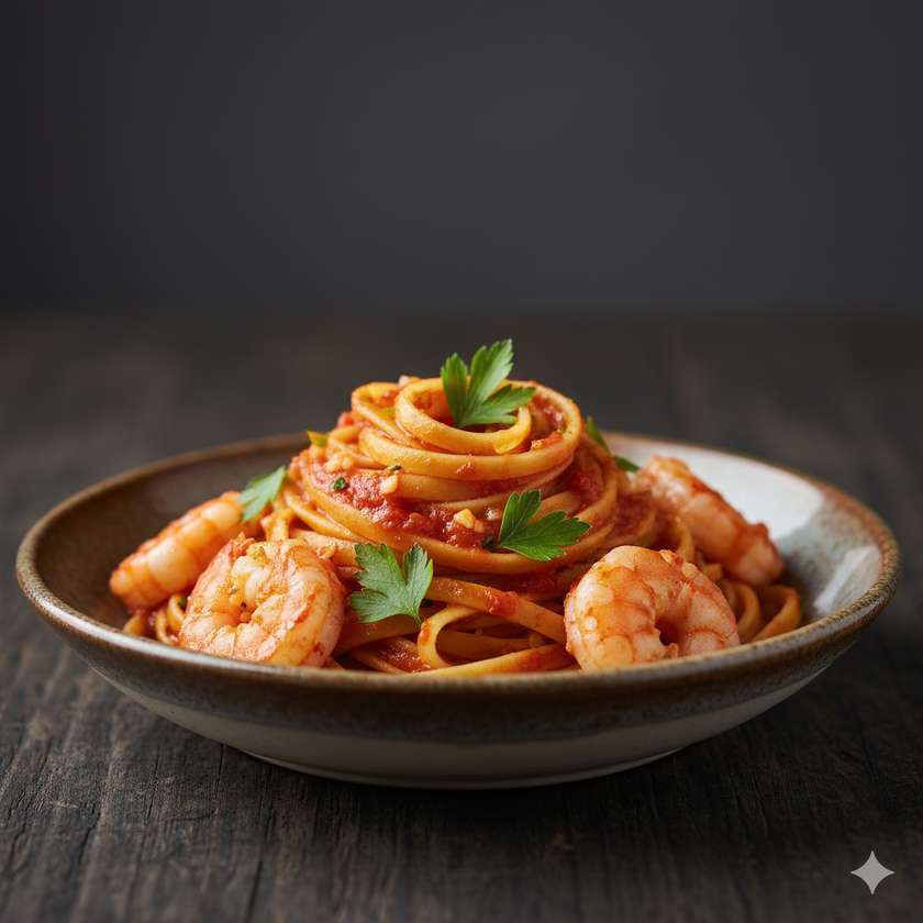 Tagliatelle gamberi