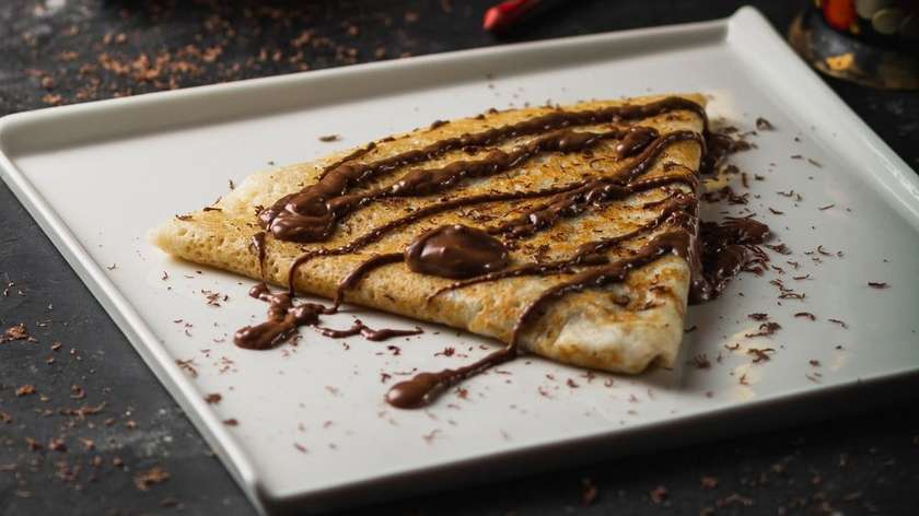 Pancake with chocolate