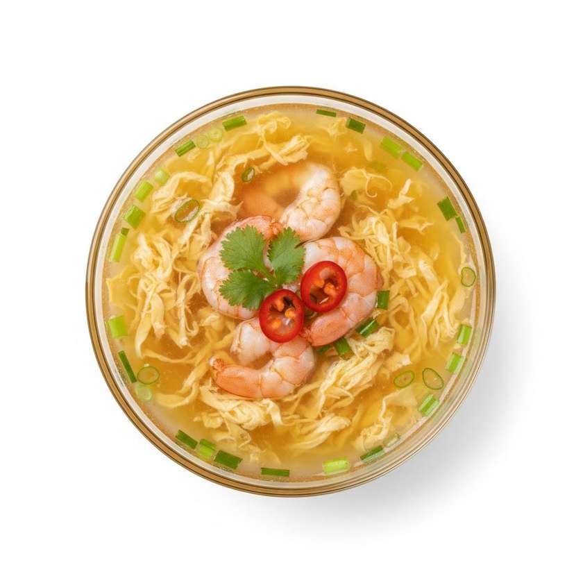 29. krevetová vajičková polievka čínsky sposob 4.