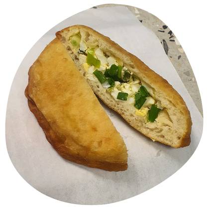 🥚🌿 Пирожок с яйцом и зеленым луком