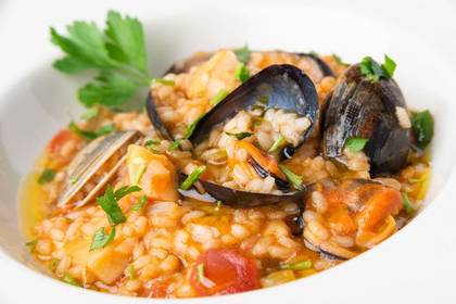 Seafood risotto